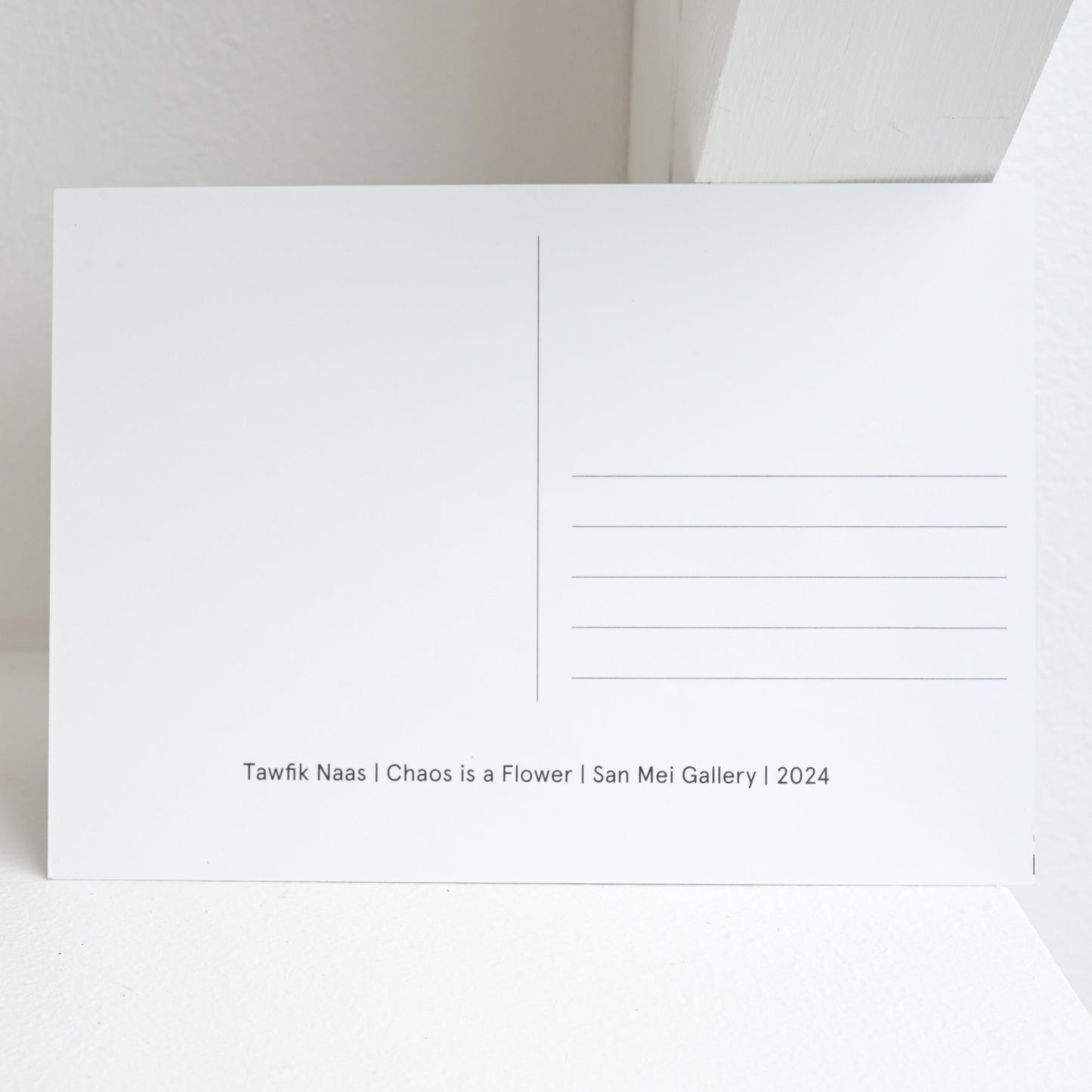 Chaos is a Flower Postcard by Tawfik Naas