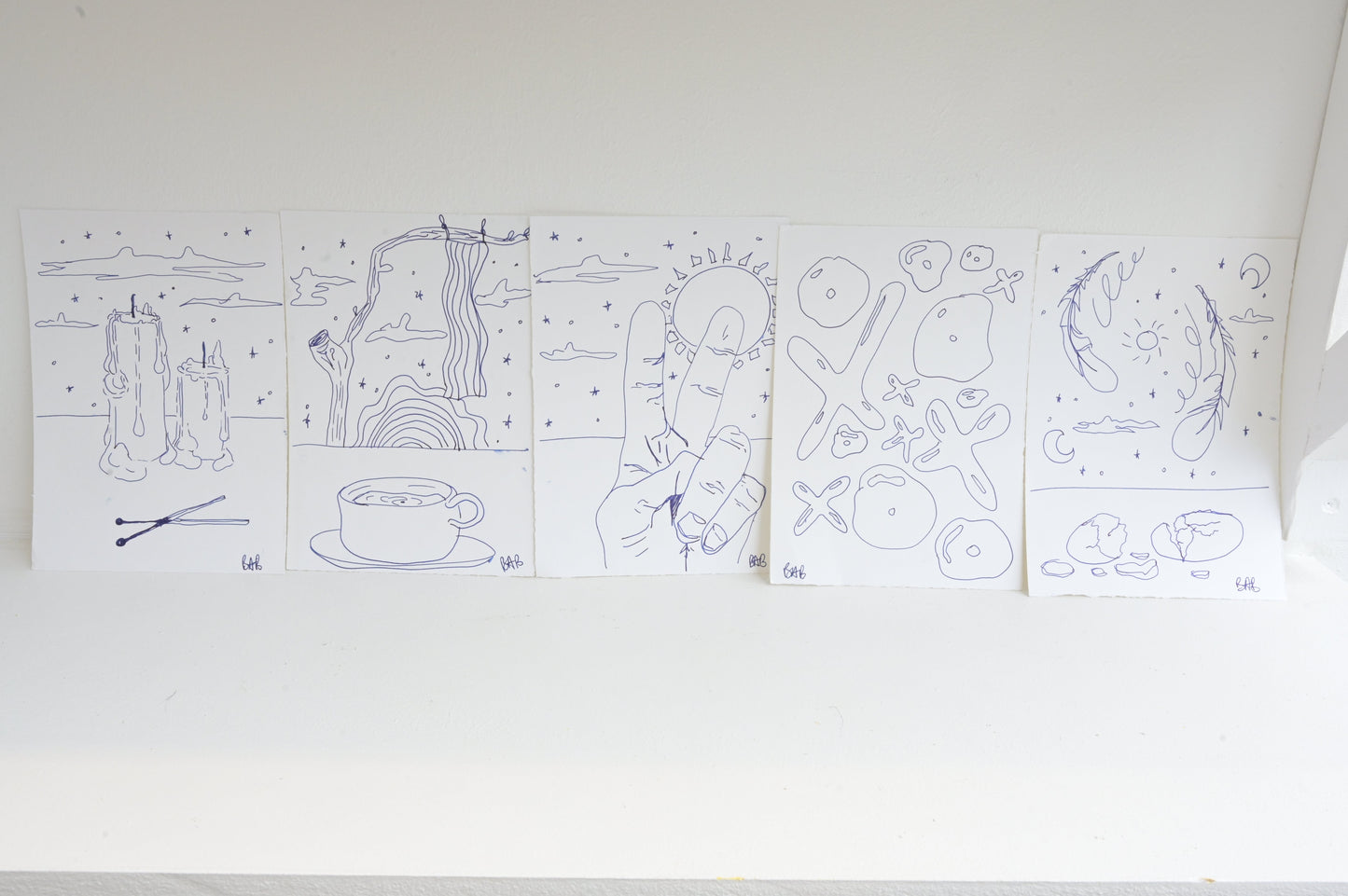 Daily drawings by Benjamin Arthur Brown