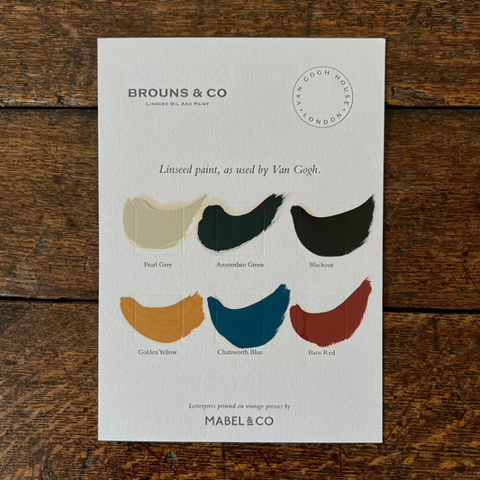 Colour Chart by Brouns & Co x Van Gogh House