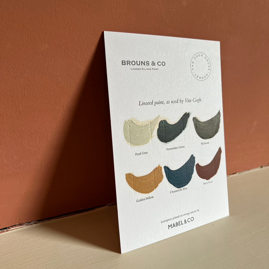 Colour Chart by Brouns & Co x Van Gogh House