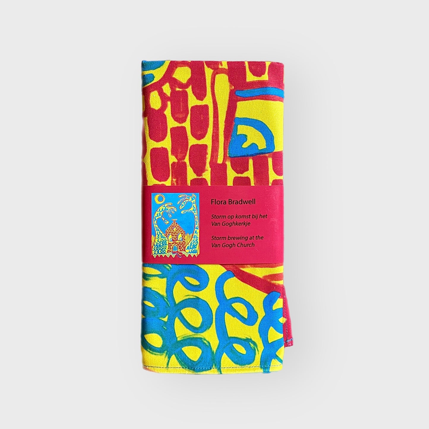 'Storm brewing at the Van Gogh Church' Limited Edition Tea Towel by Flora Bradwell