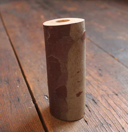 Tall Log Candle Holders by Sam Ayre