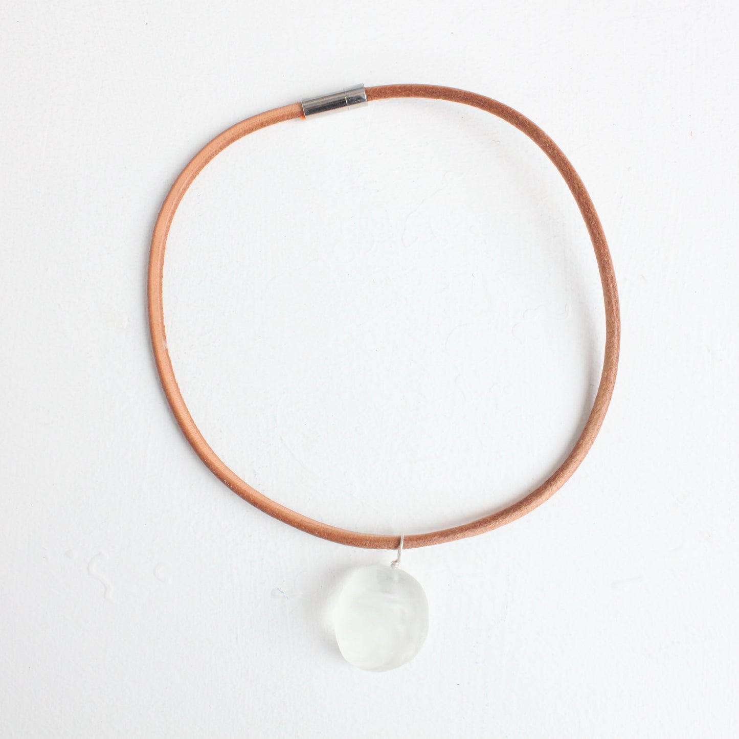 Resin Conker Leather Necklace by Grace Richardson