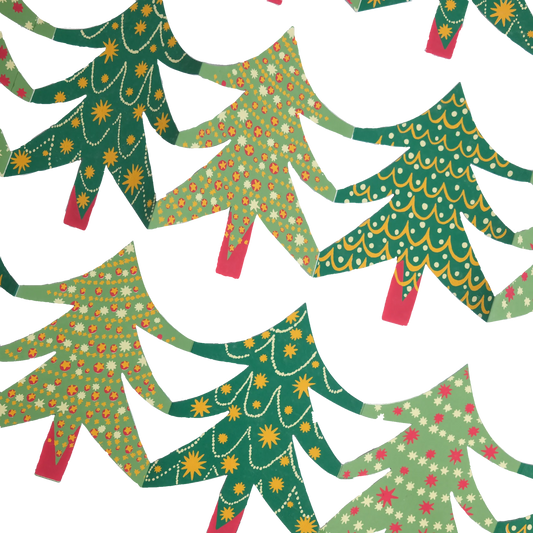 Christmas Tree Concertina Garland by East End Press