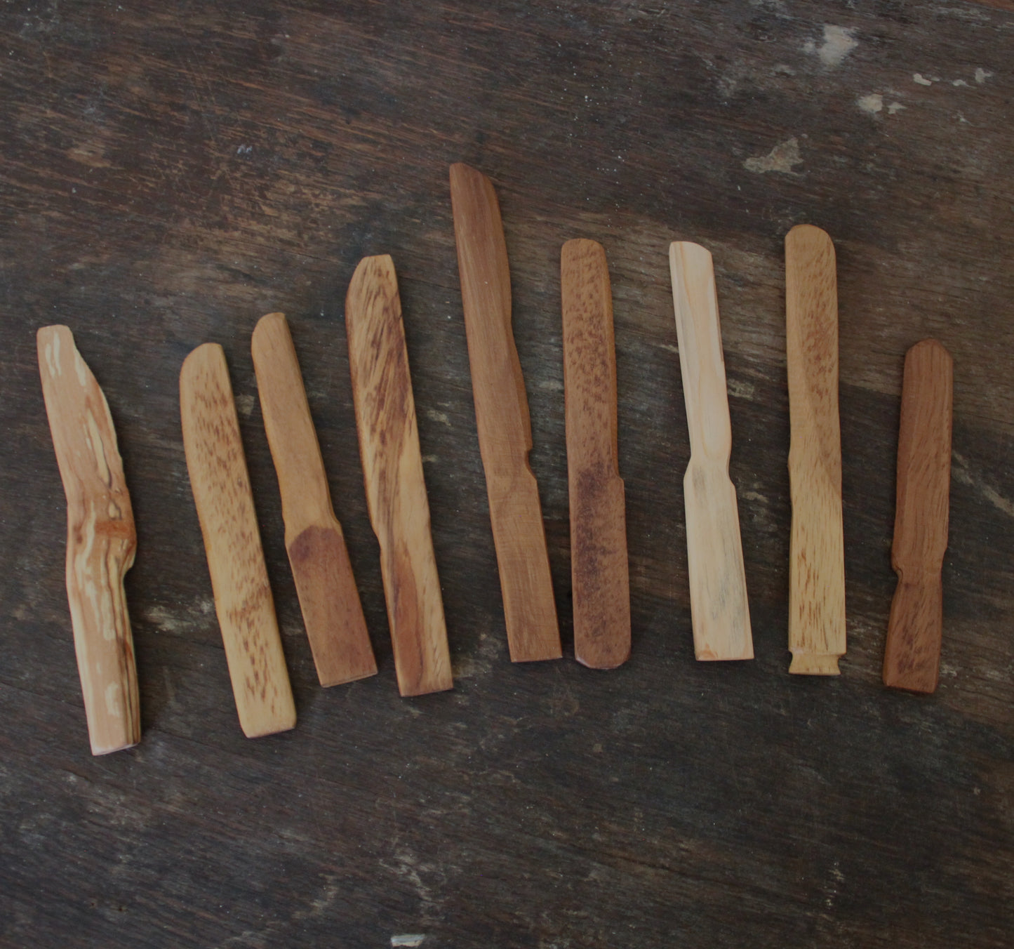 Hand Carved Butter knives by Sam Ayre