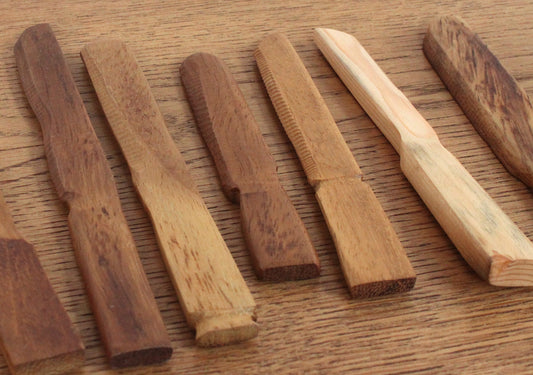 Hand Carved Butter knives by Sam Ayre