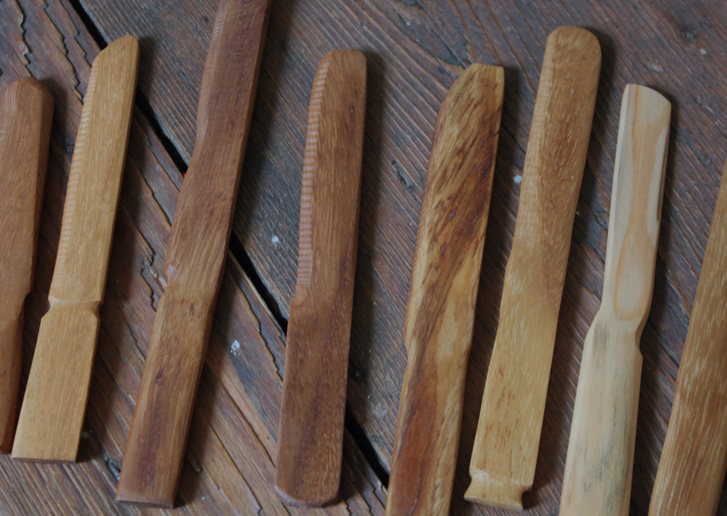 Hand Carved Butter knives by Sam Ayre