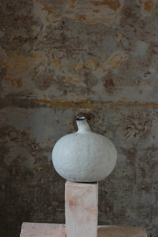 Natural Selection 'Autumnal Vessels': Medium Terracotta Rounded Pumpkin Vase