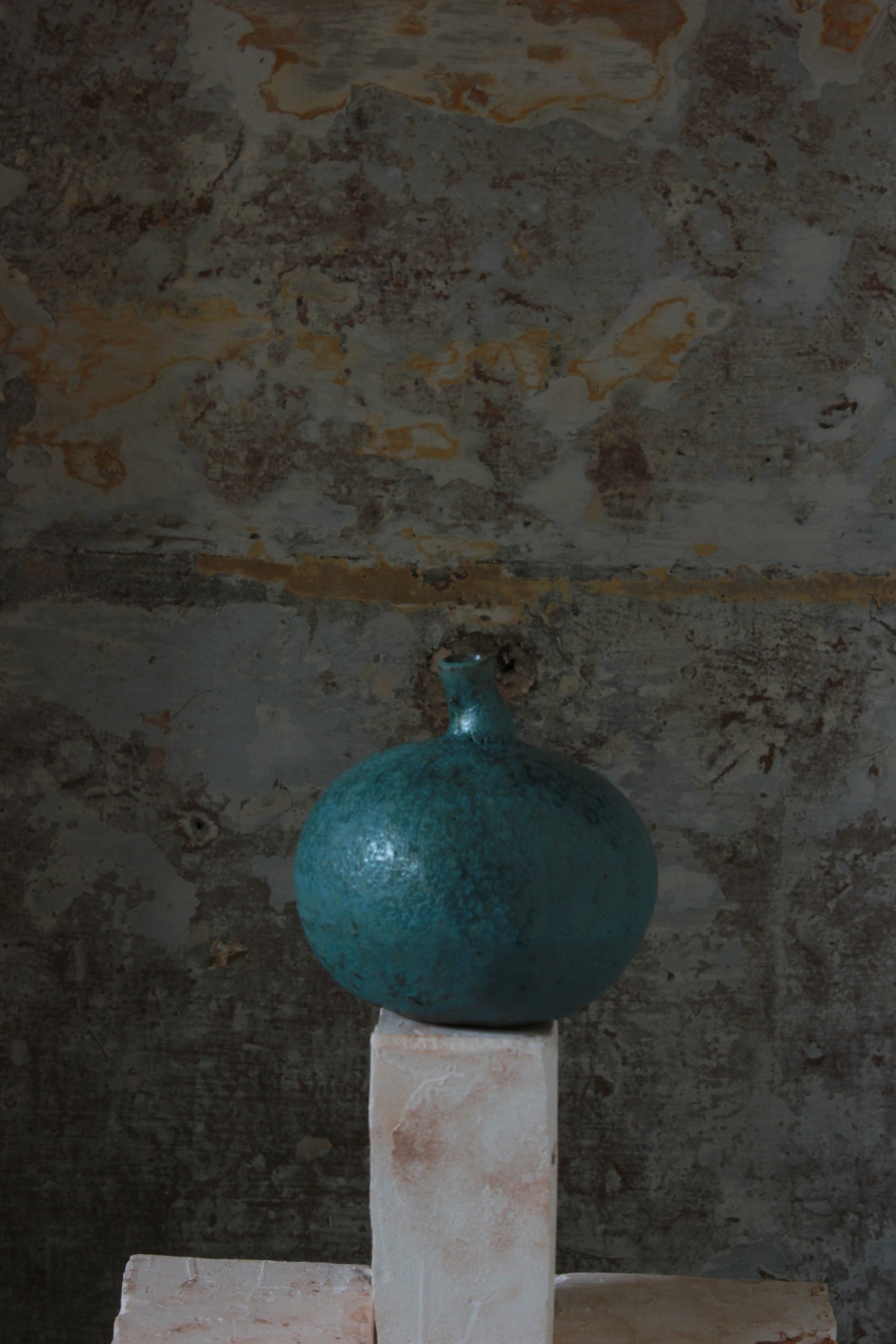 Natural Selection 'Autumnal Vessels': Medium Terracotta Rounded Pumpkin Vase