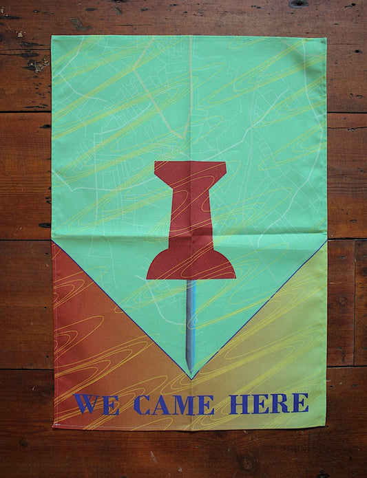 'We Came Here' Limited Edition Tea Towel by Harold Offeh