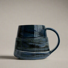 Load image into Gallery viewer, Marbled Blue Glaze Mugs by Janne Meijer