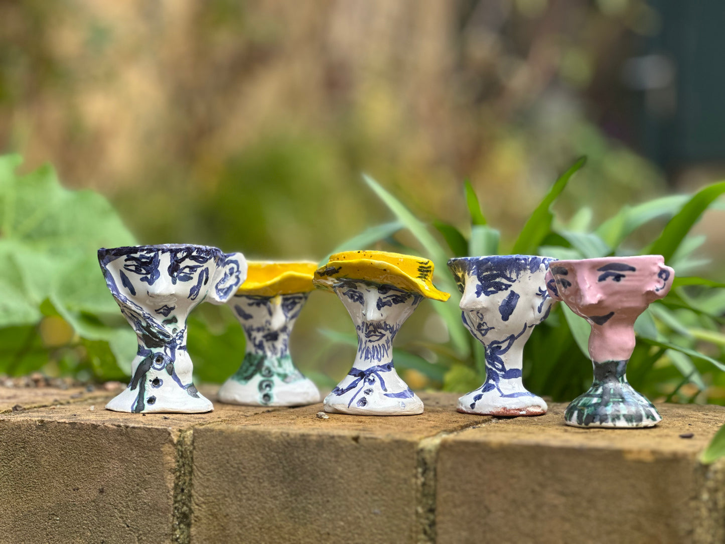 Van Gogh Egg Cups (2025) by Alice Macdonald