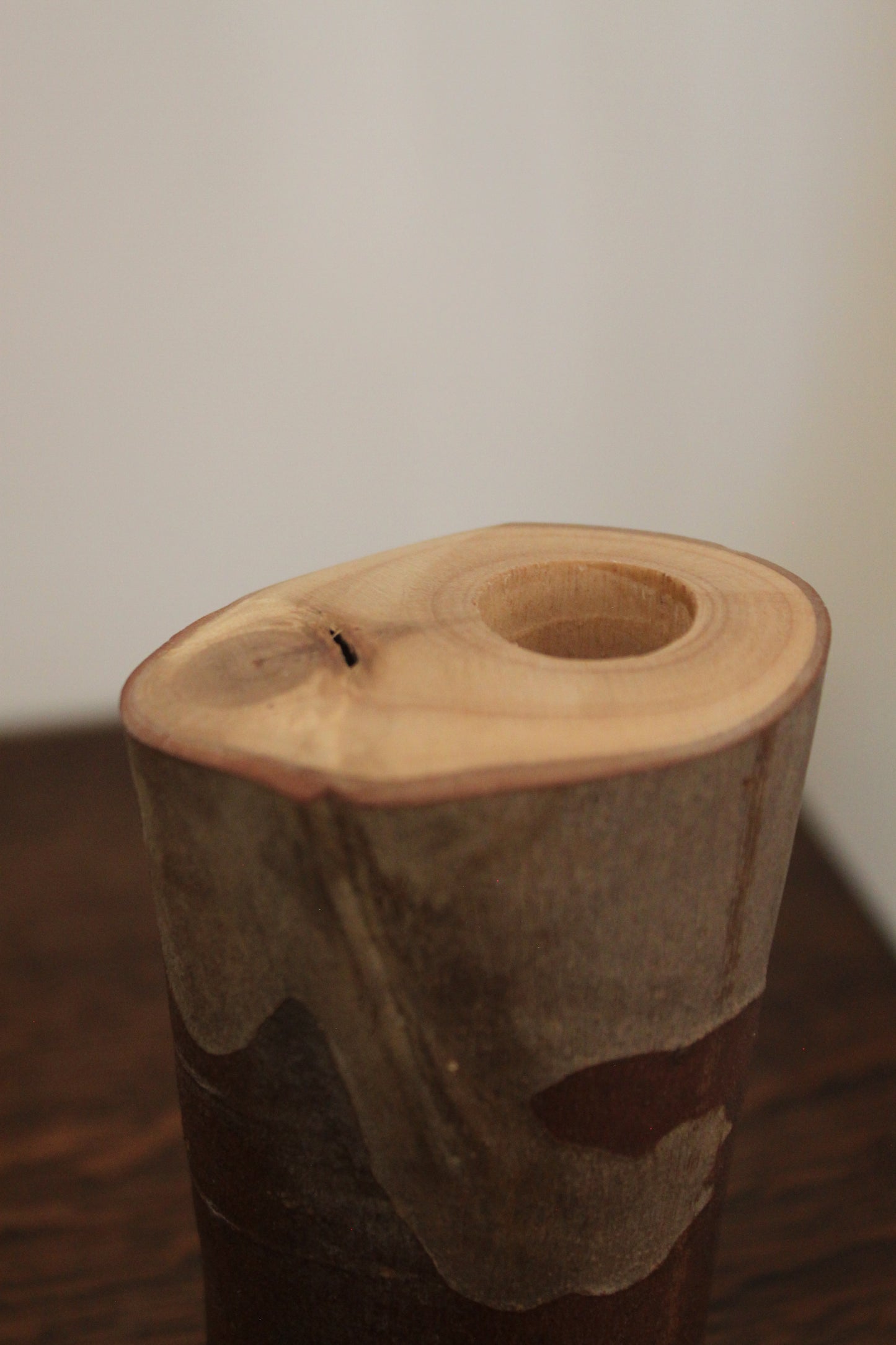 Tall Log Candle Holders by Sam Ayre