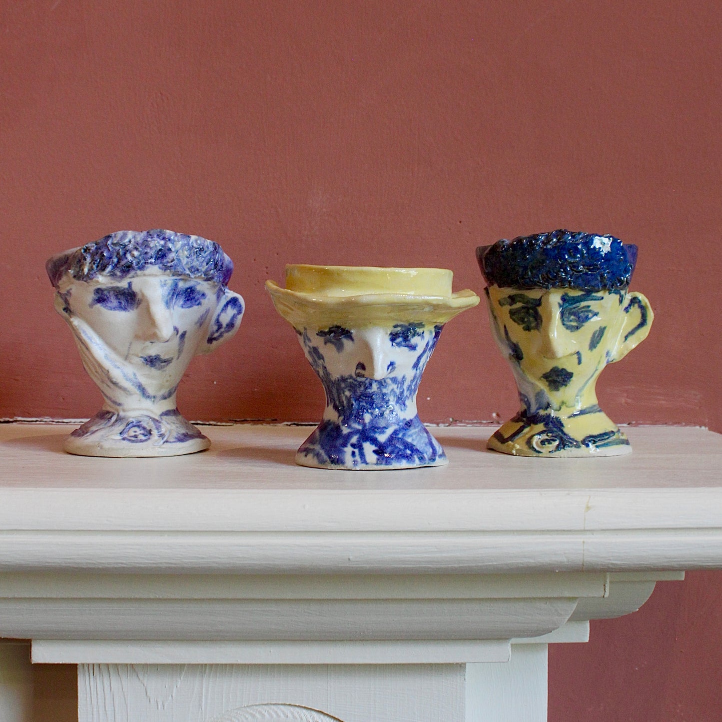 Van Gogh Egg Cups (2025) by Alice Macdonald