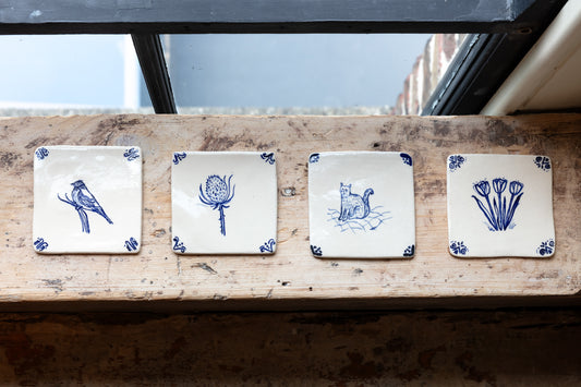 Wildlife Ceramic Tiles by Laura Winstone