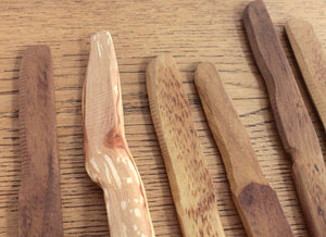 Hand Carved Butter knives by Sam Ayre