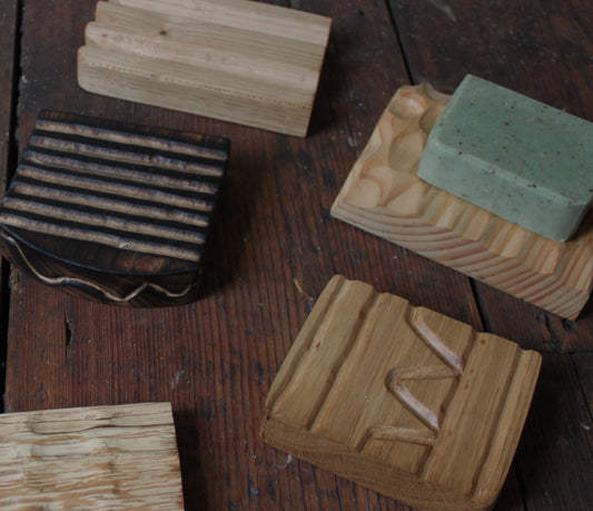 Hand Carved Soap Dishes by Sam Ayre