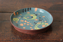 将图片加载到图库查看器，Handmade slipware terracotta plates by Francesca Anfossi (Blue)