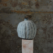 Load image into Gallery viewer, Natural Selection &#39;Autumnal Vessels&#39;: Medium Terracotta Ridged Pumpkin Vase