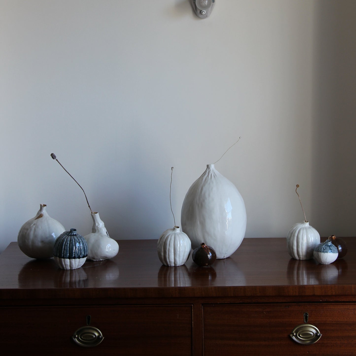 SALE: Natural Selection 'Autumnal Vessels': Small Porcelain Pumpkin Vase