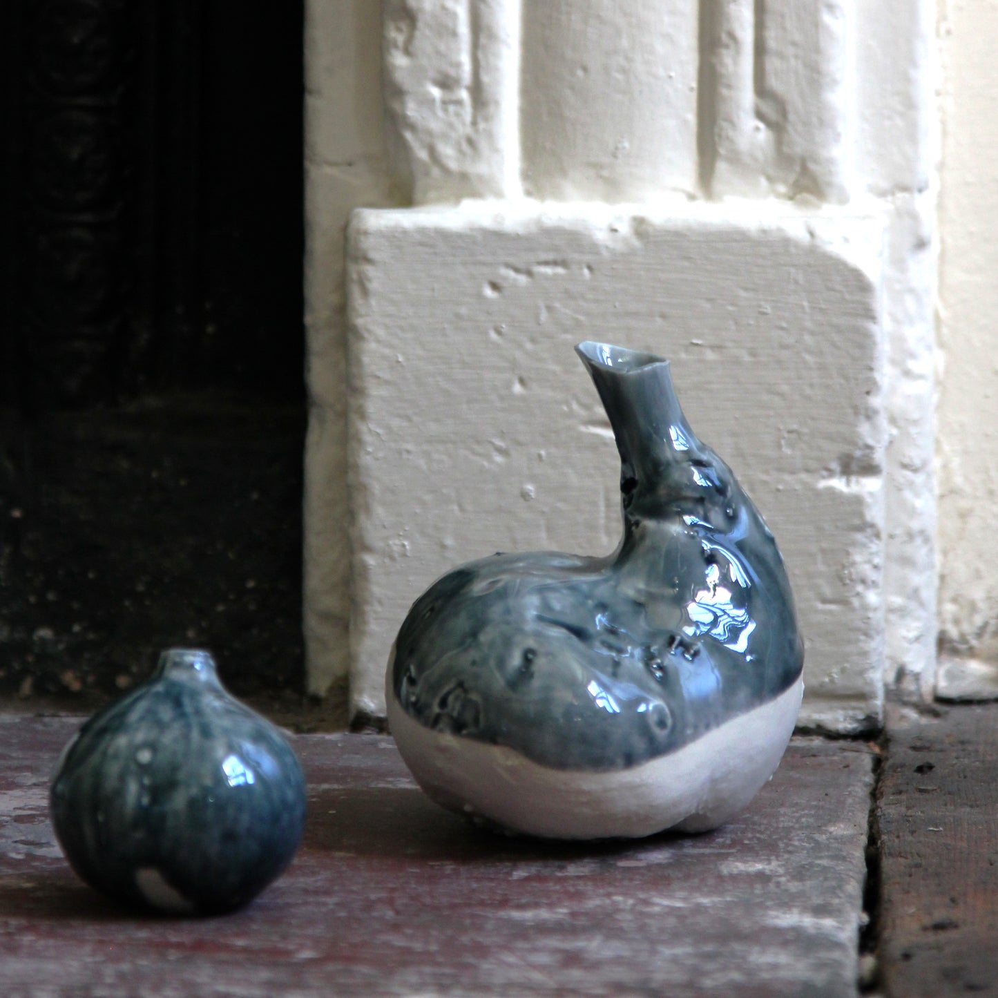 SALE: Natural Selection 'Autumnal Vessels': Small Porcelain Pumpkin Vase