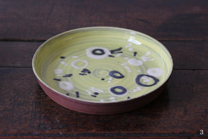 Handmade slipware terracotta plates by Francesca Anfossi (Yellow)